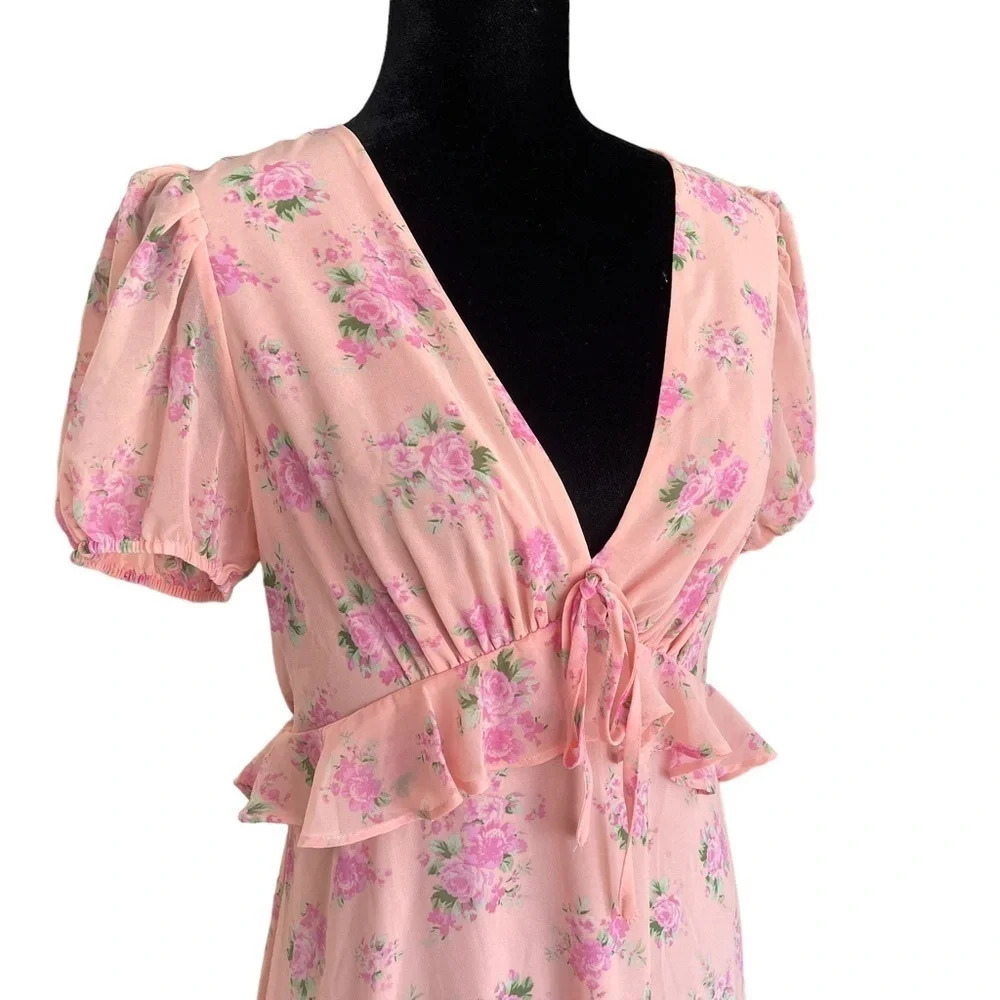 LoveShackFancy x Target Fleur Midi Dress‎ Barbie BarbieCore